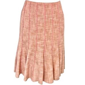 Ann Taylor Trending  Pink Tweed Wool Blend Skirt